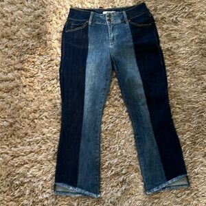 CAbi high low crop jeans